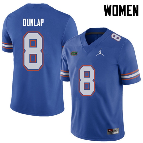 Jordan Brand Women #8 Carlos Dunlap Florida Gators College Football Jerseys Sale-Royal